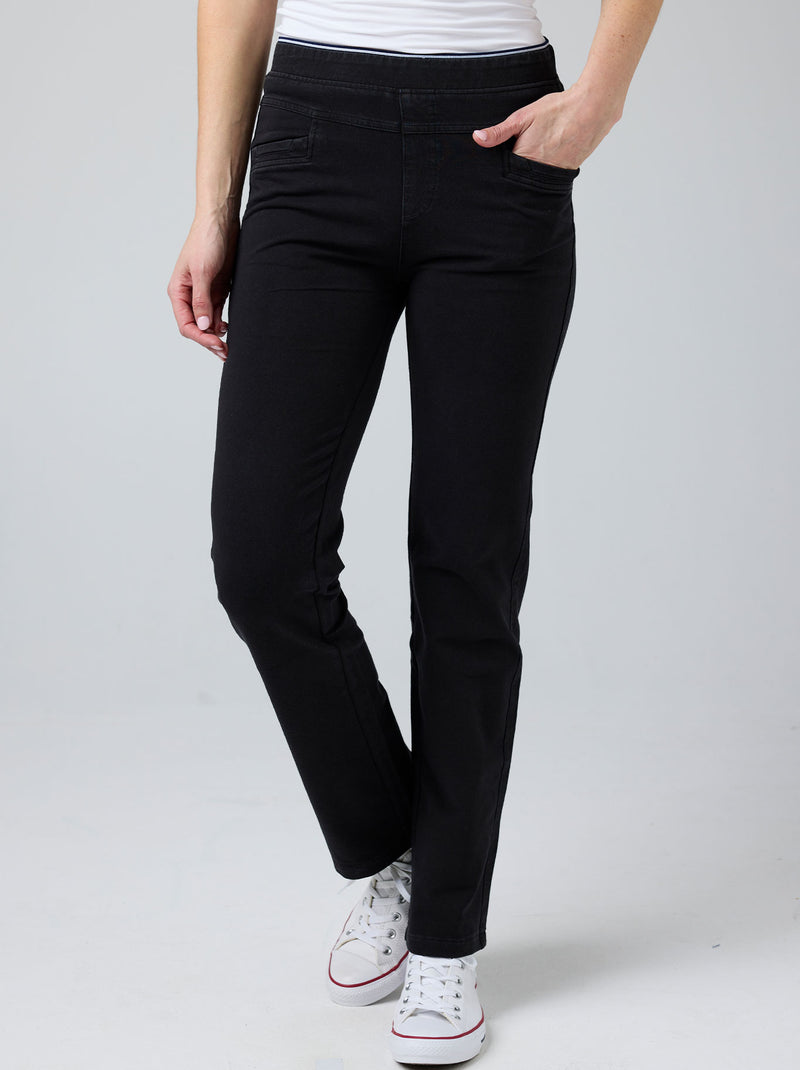 GABRIELLA FRATTINI STRAIGHT LEG LUSTRE PANTS