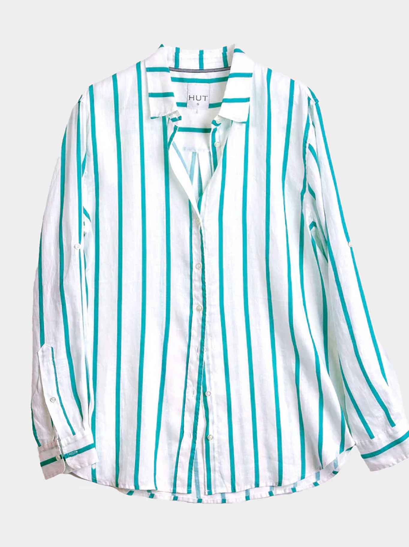 HUT STRIPE LINEN BOYFRIEND SHIRT