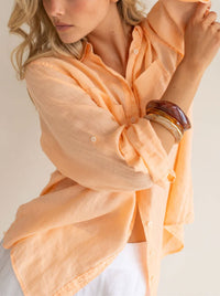 HUT THE BOYFRIEND LINEN SHIRT