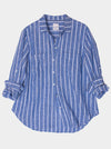 HUT STRIPE LINEN BOYFRIEND SHIRT