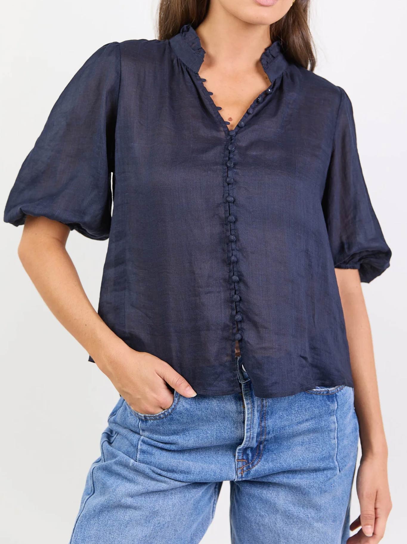 IVY & JACK CONTINUANCE RAMIE HIGH NECK TOP