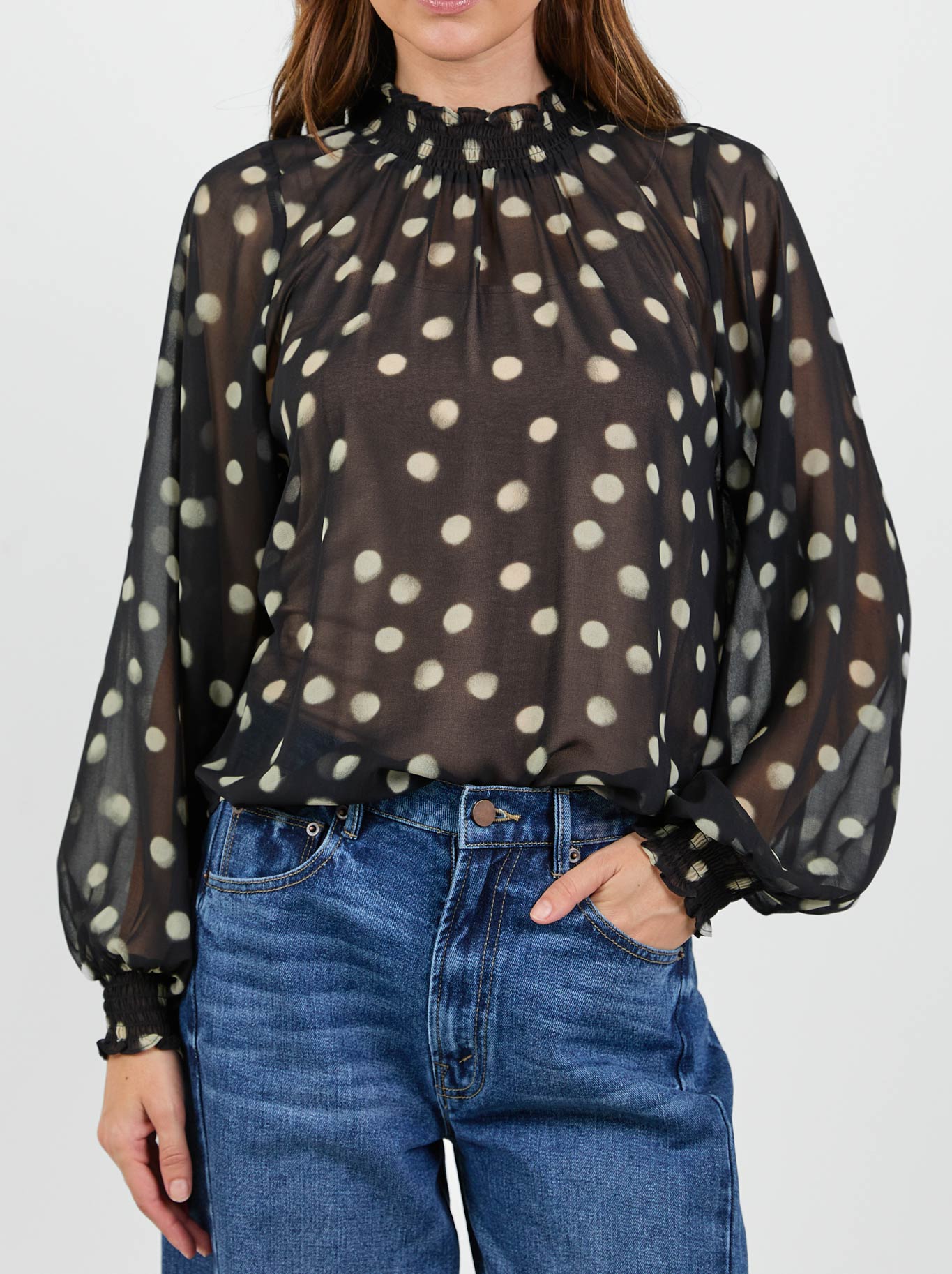 IVY & JACK EMPHATIC GEORGETTE TOP