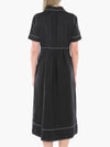 JUMP CONTRAST STITCH DRESS