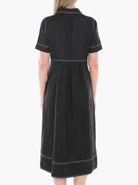 JUMP CONTRAST STITCH DRESS