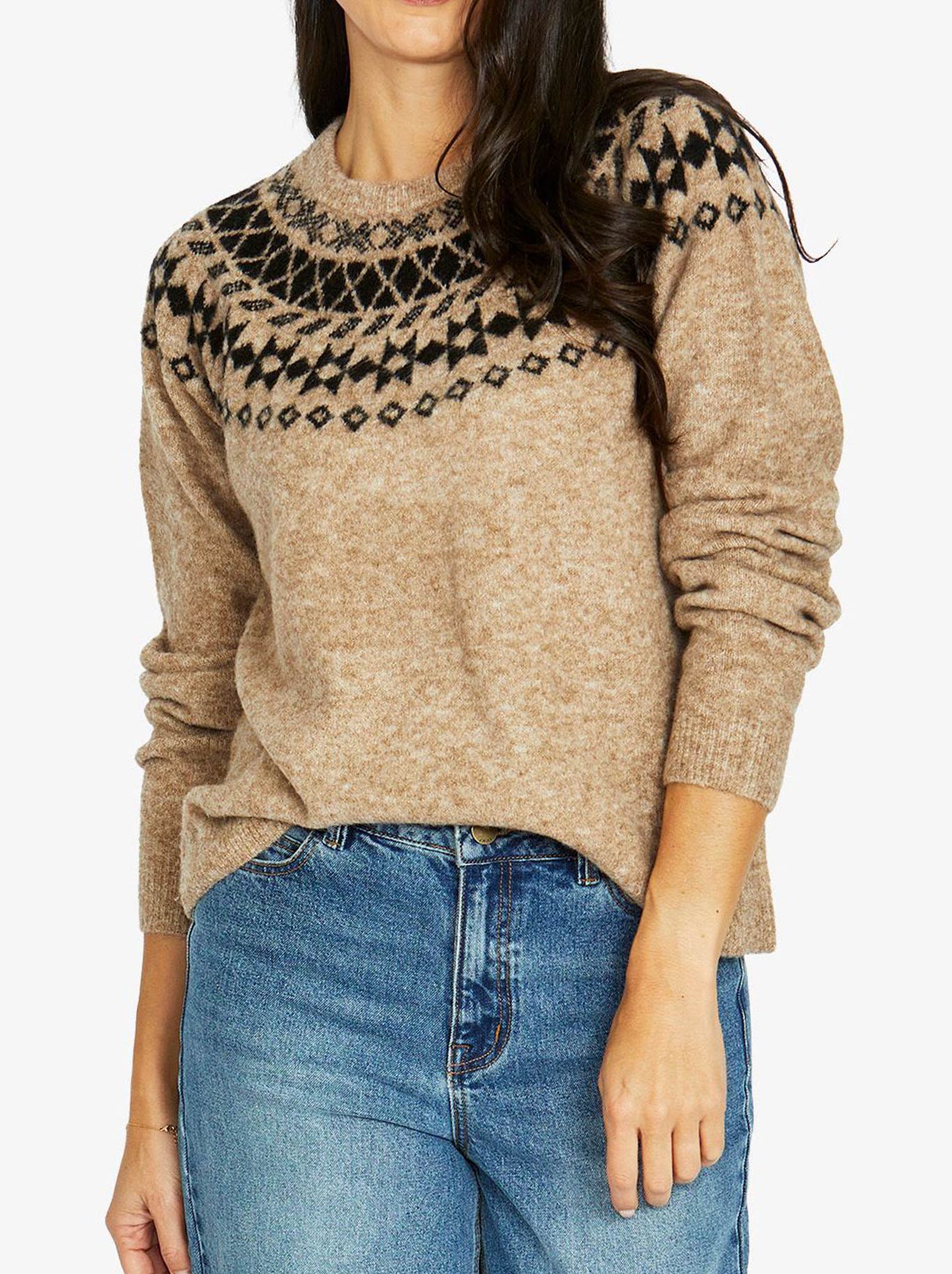 JUMP JACQUARD PULLOVER