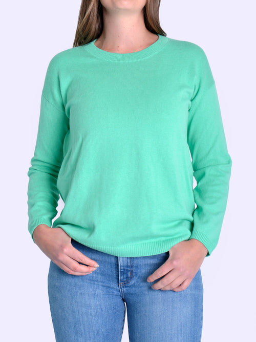 James Melbourne Crew Neck Knit (Olive Green)