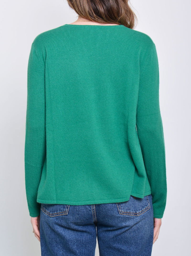 JAMES MELBOURNE CASHMERE SWING SWEATER