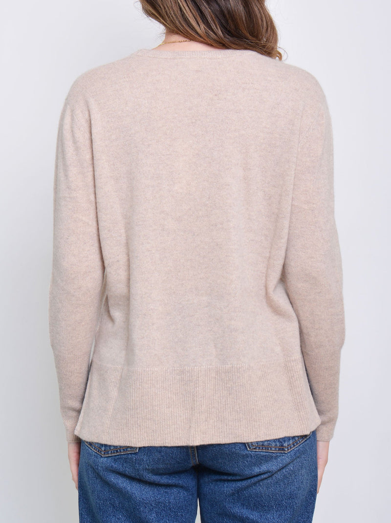 JAMES MELBOURNE CASHMERE CREW NECK KNIT