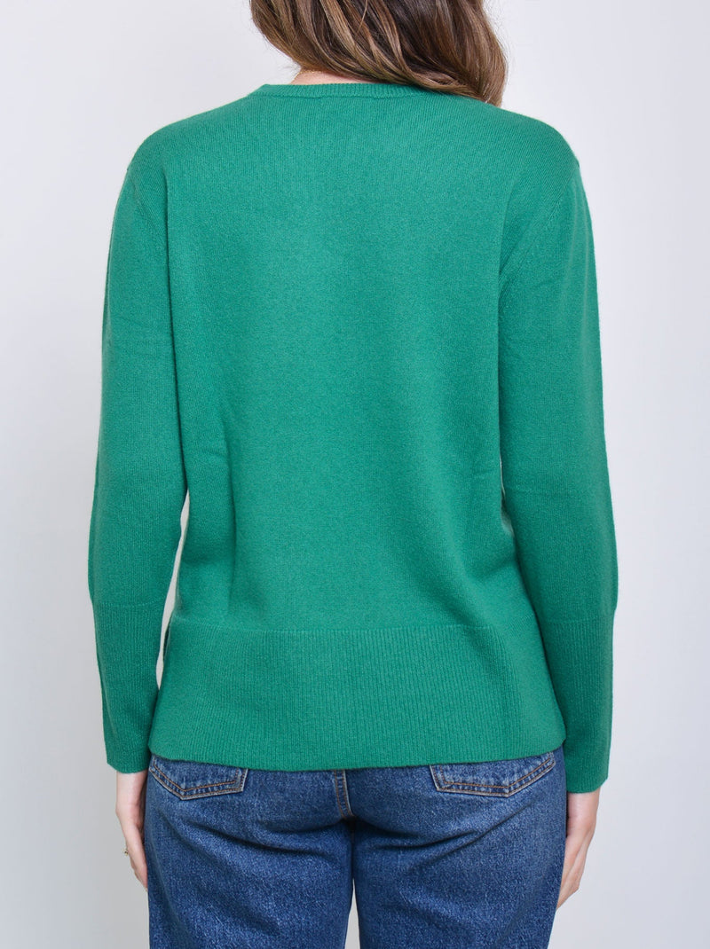 JAMES MELBOURNE CASHMERE CREW NECK KNIT