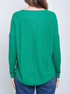 JAMES MELBOURNE VEE NECK CURVED HEM
