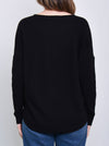 JAMES MELBOURNE VEE NECK CURVED HEM
