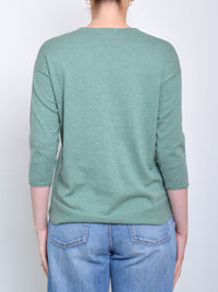 JAMES MELBOURNE VEE NECK 3/4 SLEEVE KNIT
