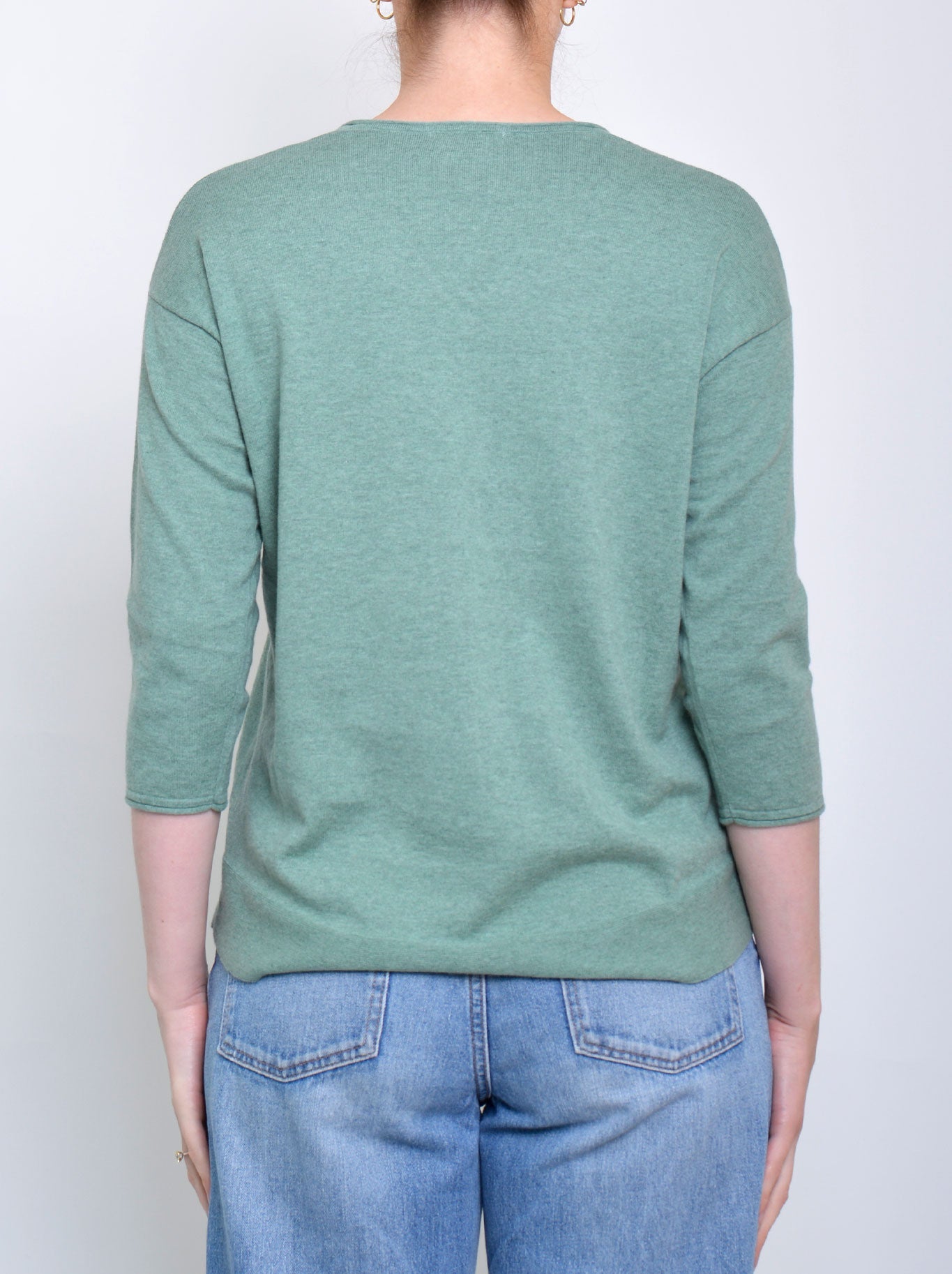 JAMES MELBOURNE VEE NECK 3/4 SLEEVE KNIT