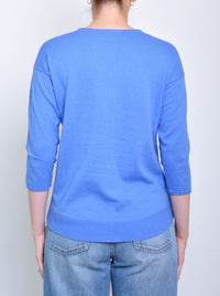 JAMES MELBOURNE VEE NECK 3/4 SLEEVE KNIT