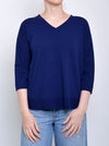 JAMES MELBOURNE VEE NECK 3/4 SLEEVE KNIT