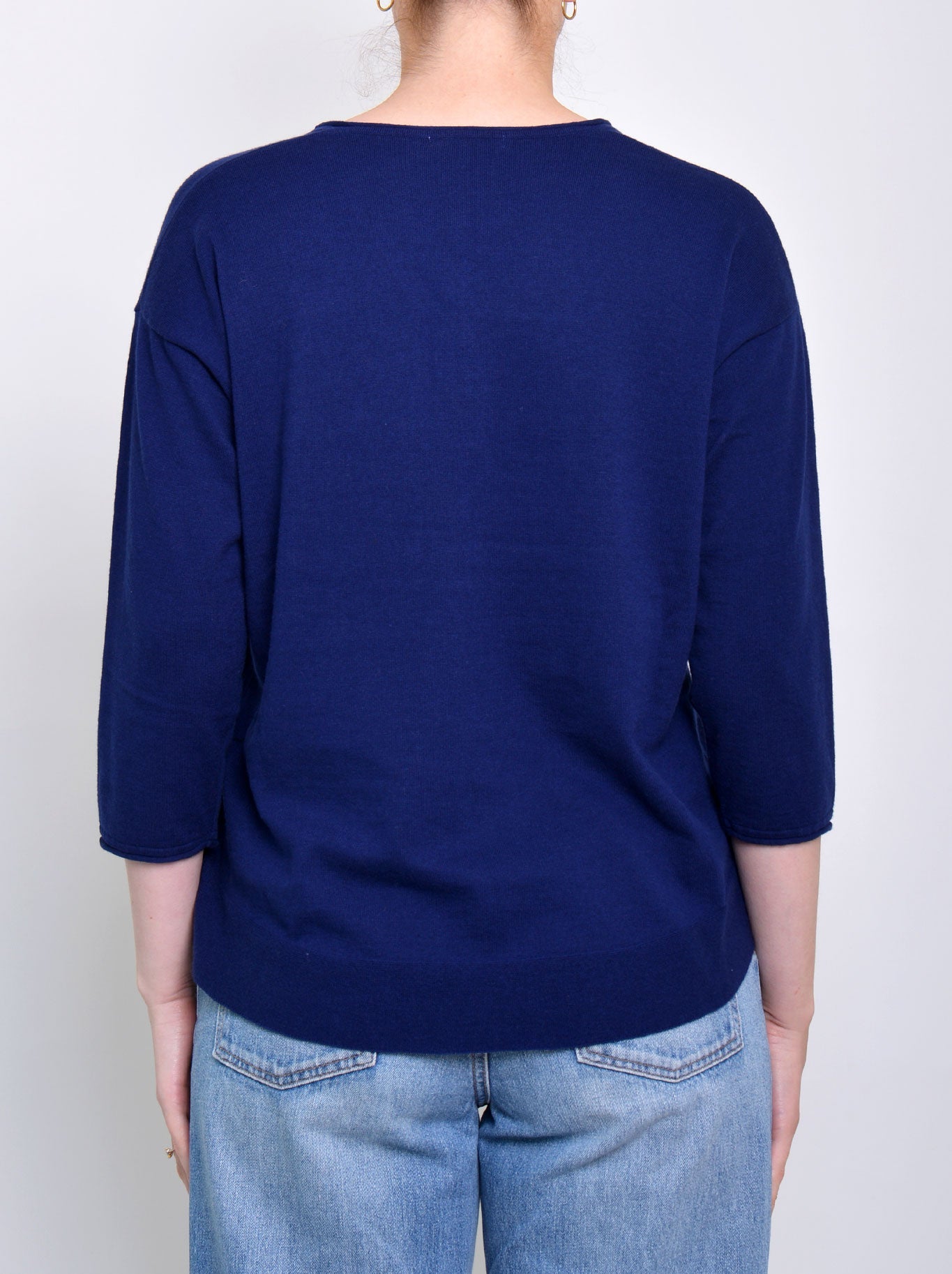 JAMES MELBOURNE VEE NECK 3/4 SLEEVE KNIT