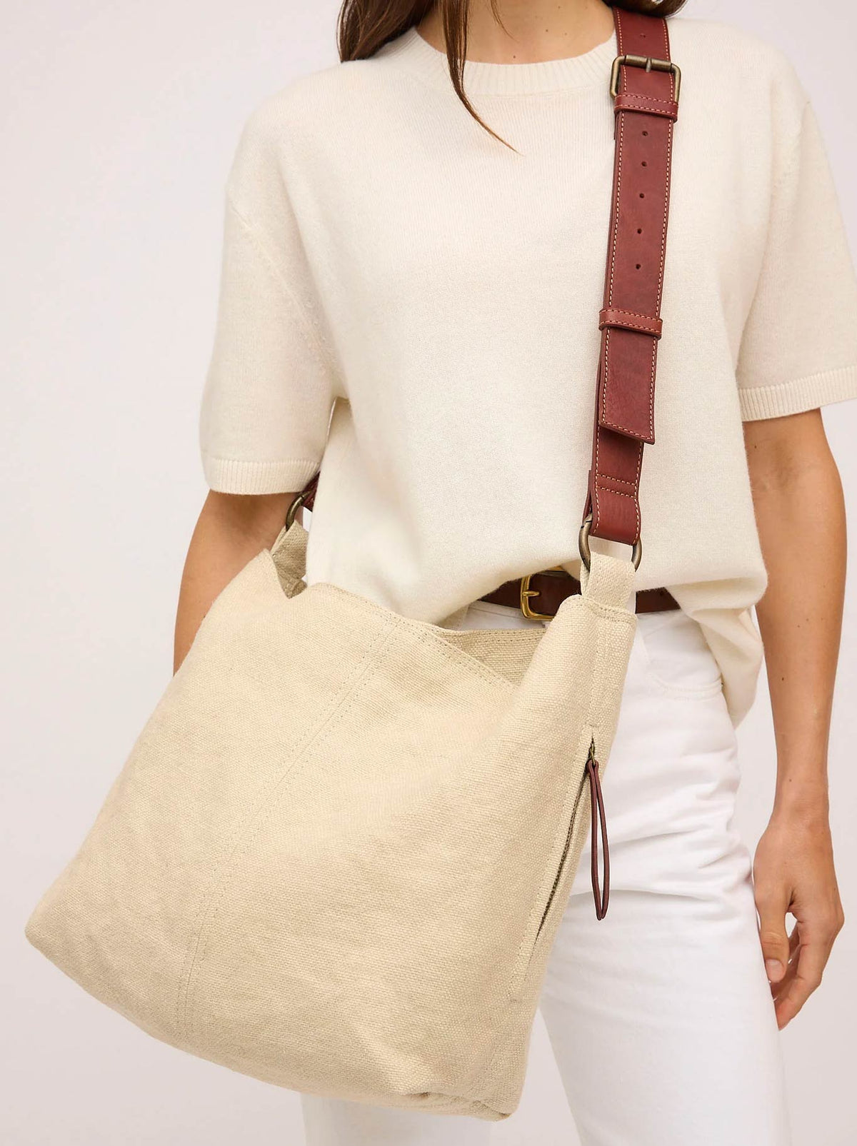 JUJU & CO BABY JUTE SLOUCHY BAG
