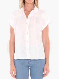JUMP GATHER SHORT SLEEVE SHIRT