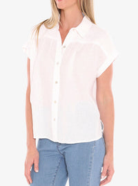 JUMP GATHER SHORT SLEEVE SHIRT
