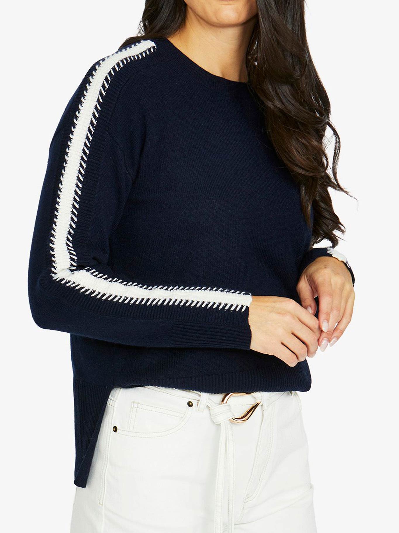 JUMP SLEEVE STITCH PULLOVER