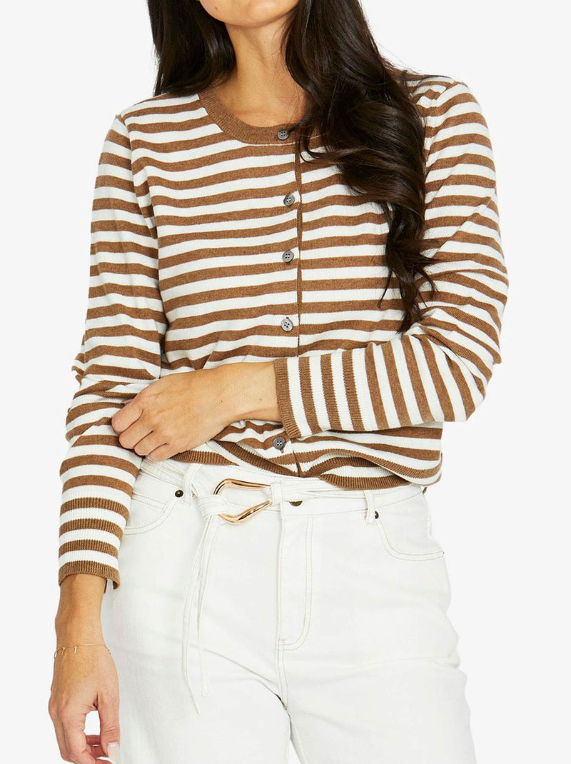 JUMP MONO STRIPE CARDI