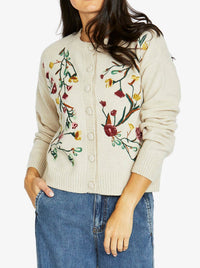 JUMP EMBROIDERED CARDIGAN