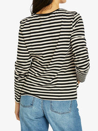 JUMP STRIPE CREW LONG SLEEVE TEE