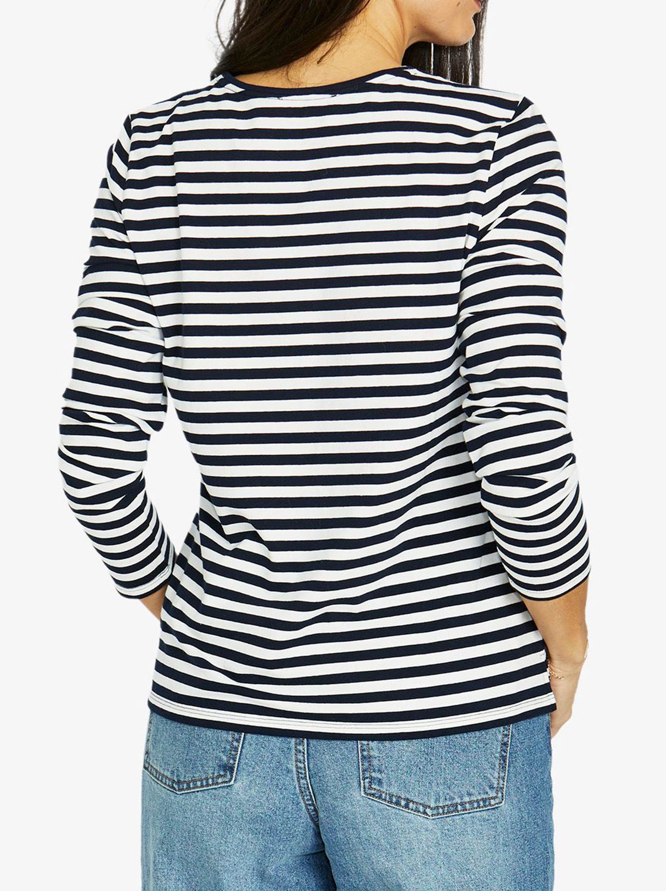 JUMP STRIPE CREW LONG SLEEVE TEE