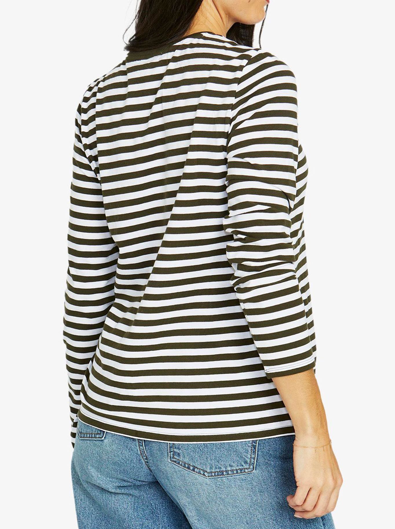 JUMP STRIPE CREW LONG SLEEVE TEE