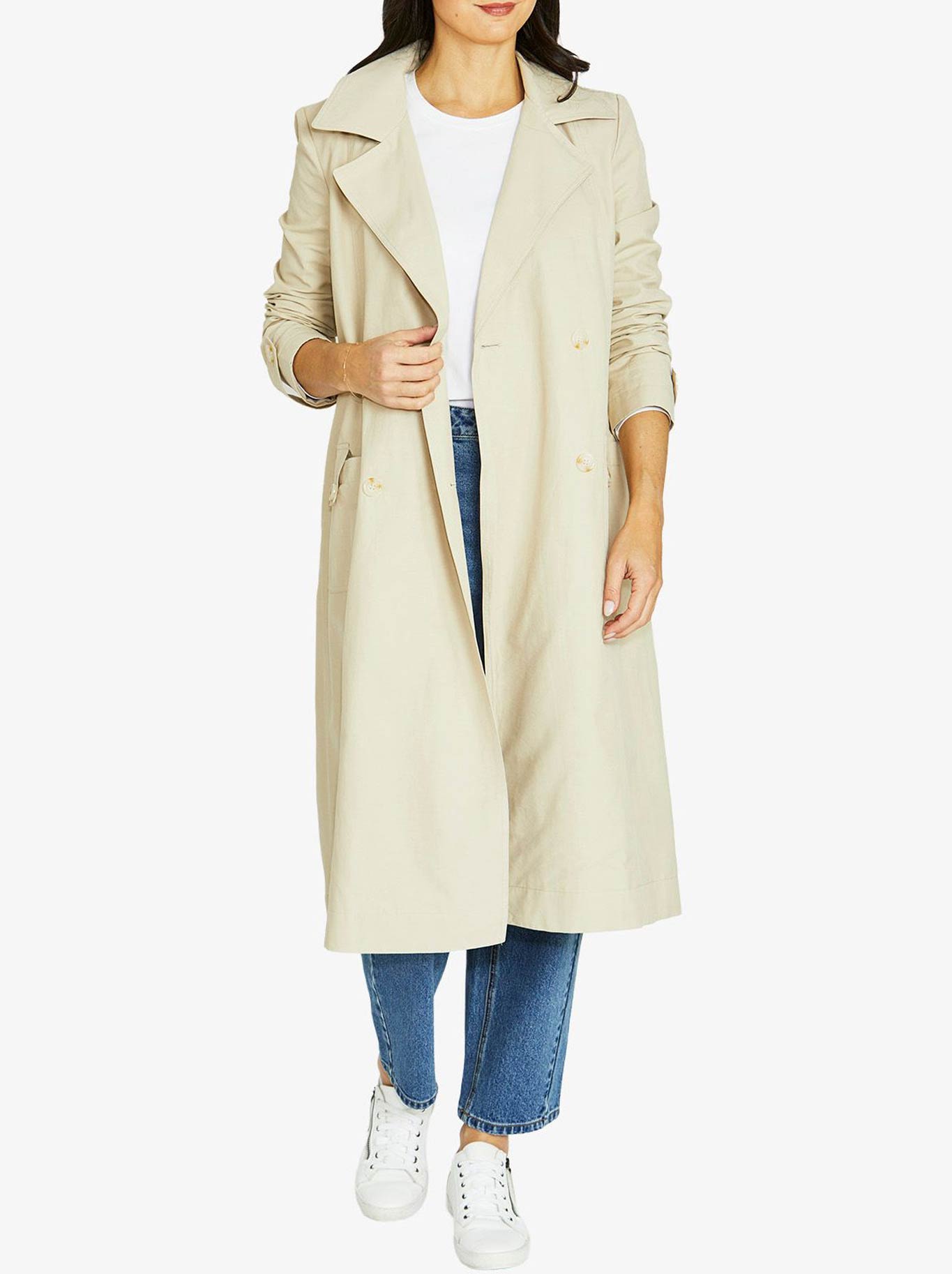 JUMP GATHER BACK TRENCH