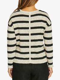 JUMP SLUB STRIPE PULLOVER