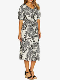 JUMP BOHEMIA SHORT SLEEVE TIE DRESS
