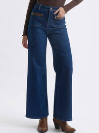 KIREINA HARPER LEATHER POCKET JEAN