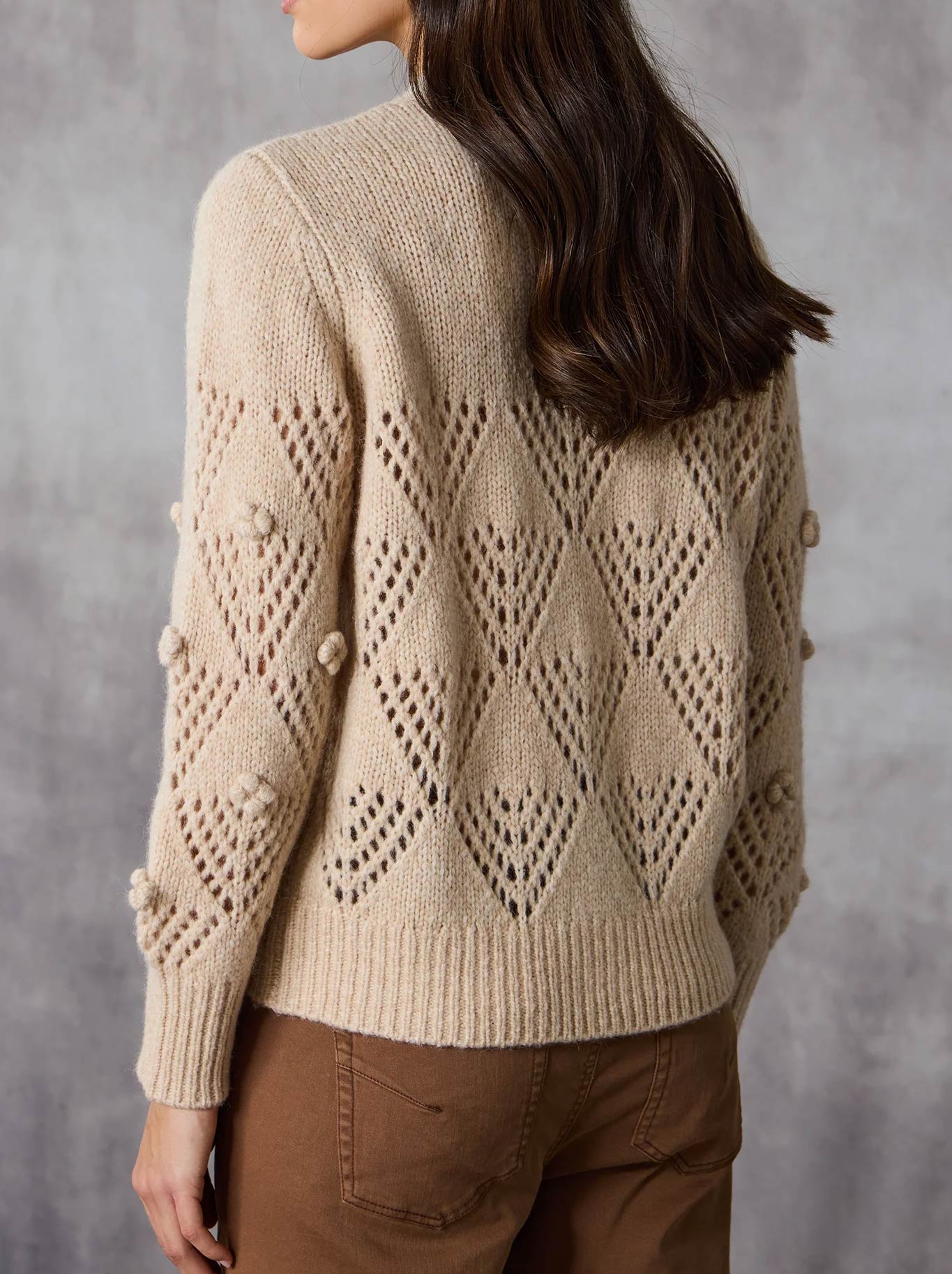 LANIA THE LABEL TRELLIS CARDI