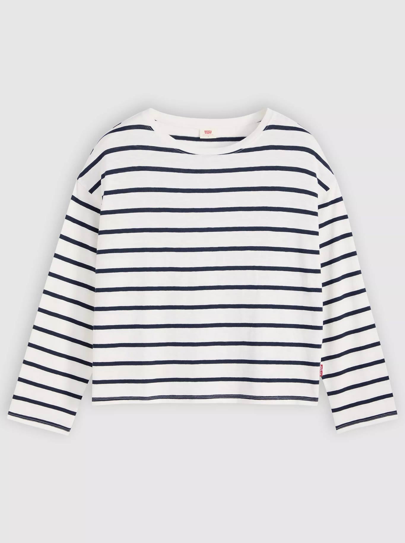 LEVI'S JULIE SLUB STRIPE LONG SLEEVE TOP