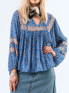 LOLLYS LAUNDRY TEEL BLOUSE