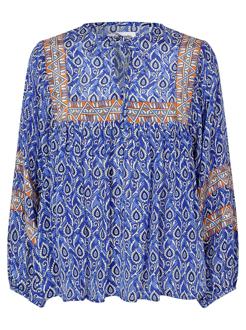 LOLLYS LAUNDRY TEEL BLOUSE