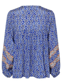 LOLLYS LAUNDRY TEEL BLOUSE