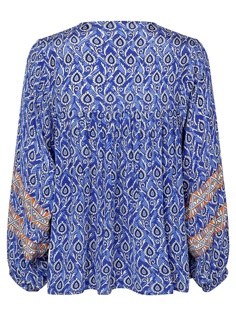 LOLLYS LAUNDRY TEEL BLOUSE