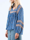 LOLLYS LAUNDRY TEEL BLOUSE