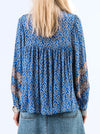 LOLLYS LAUNDRY TEEL BLOUSE