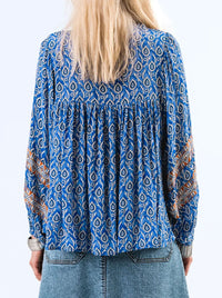 LOLLYS LAUNDRY TEEL BLOUSE