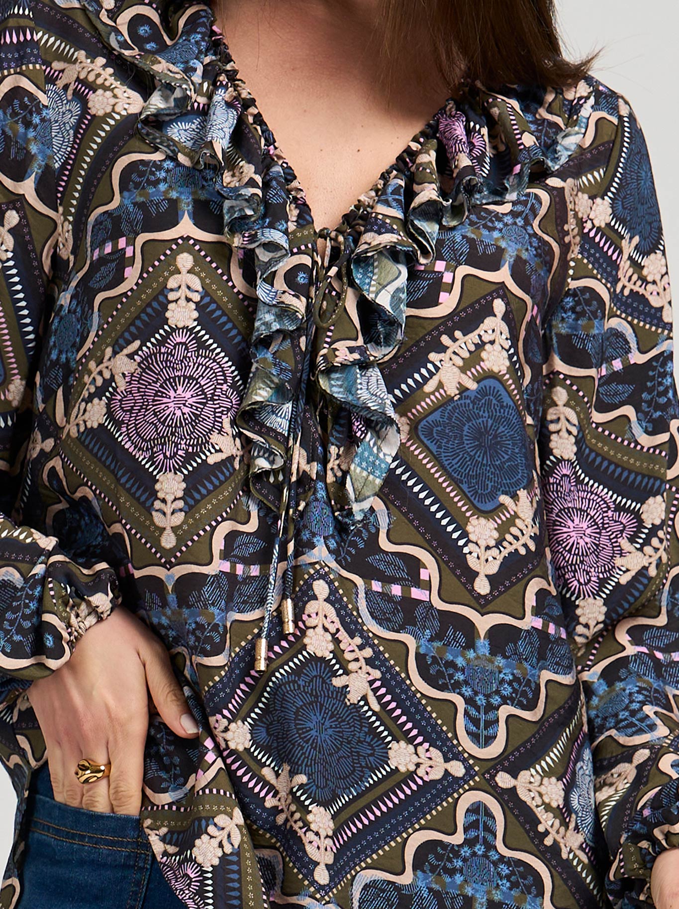 LOOBIE'S STORY REGALIA BLOUSE