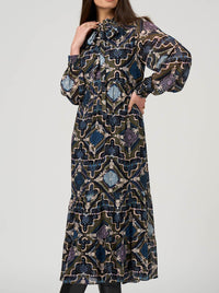 LOOBIE'S STORY REGALIA MIDI DRESS