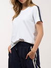 MADLY SWEETLY LINEAR TEE
