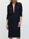 MELA PURDIE ZIP COLLAR DRESS