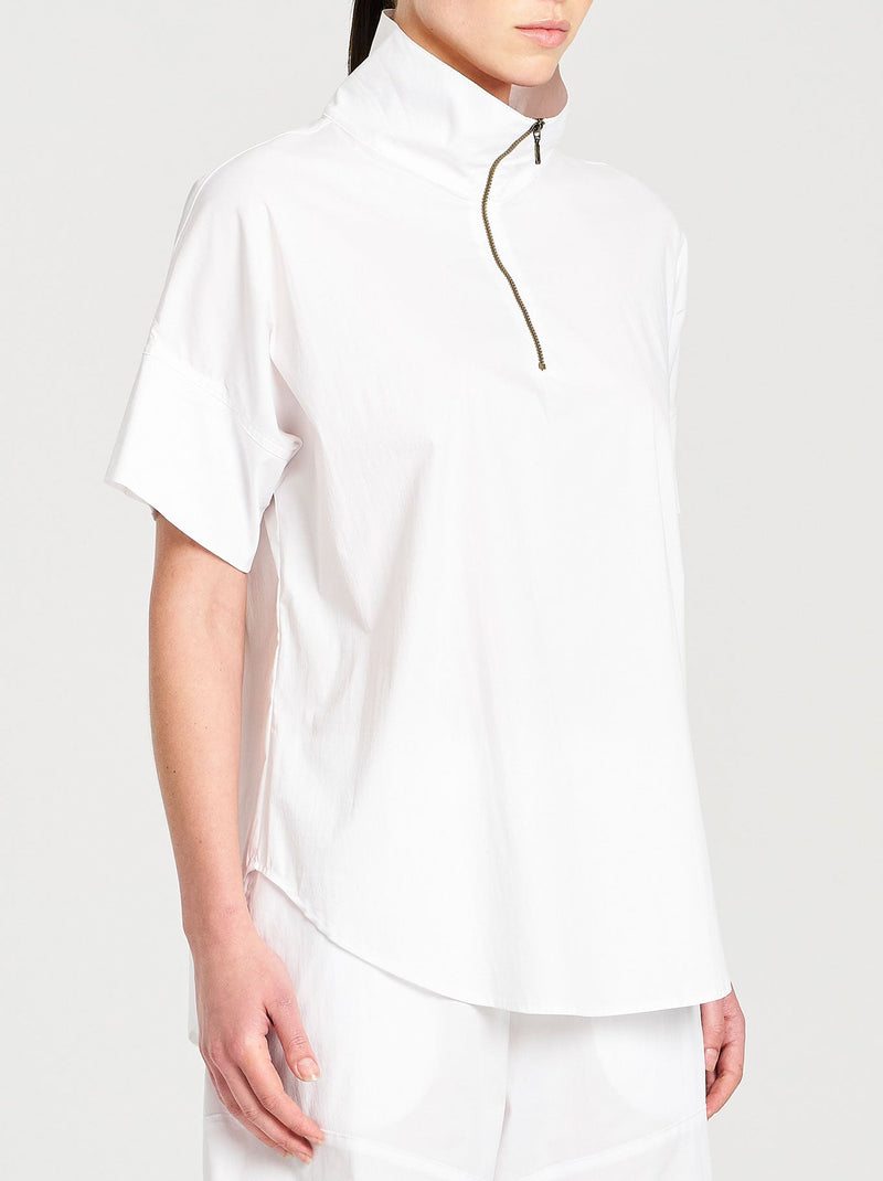 MELA PURDIE HALF ZIP SHIRT