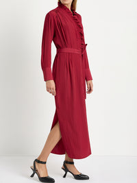 MELA PURDIE FRILL NECK DRESS