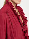MELA PURDIE FRILL NECK DRESS