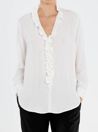 MELA PURDIE LARIAT BLOUSE
